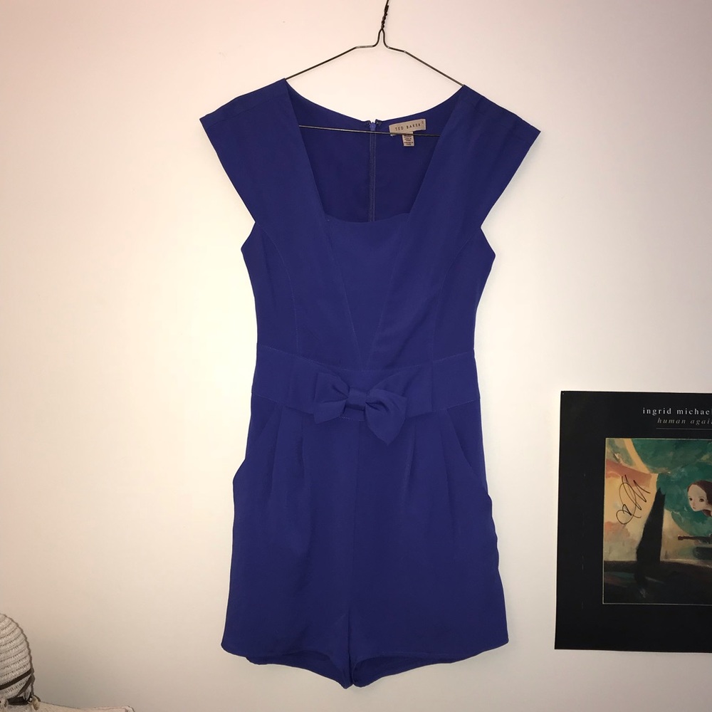 Ted Baker cap-sleeve playsuit